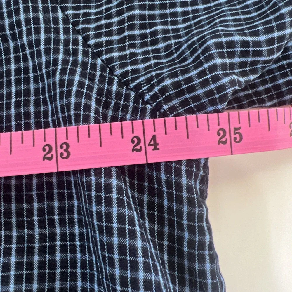Red Level Nine Mens Shirt Size XL Blue  Stripe ShortSleeve Button Up‎ Pocket